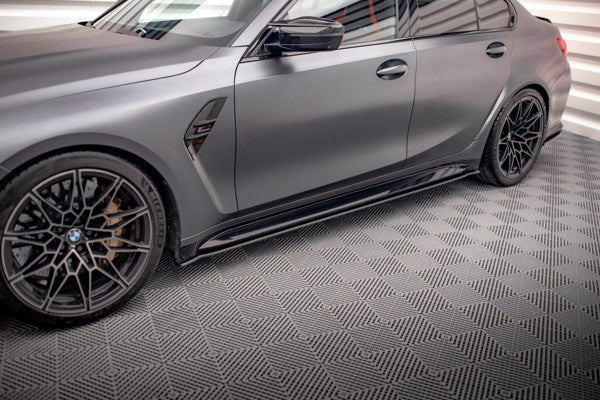Maxton Street Pro Side Skirts Diffusers BMW M3 G80 - Black