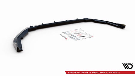 Maxton Front Splitter Peugeot Partner Mk3 - Gloss Black