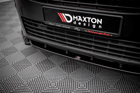 Maxton Front Splitter Peugeot Partner Mk3 - Gloss Black