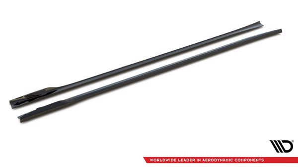 Maxton Side Skirts Diffusers BMW X4 M-Pack G02 Facelift - Gloss Black
