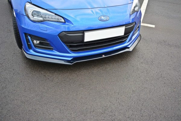 Maxton Front Splitter V.2 Subaru Brz Facelift - Gloss Black