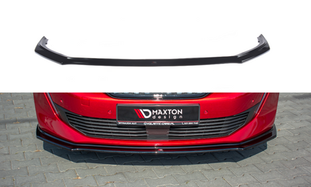 Maxton Front Splitter V.2 Peugeot 508 Mk2 - Gloss Black