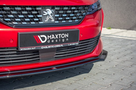Maxton Front Splitter V.2 Peugeot 508 Mk2 - Gloss Black