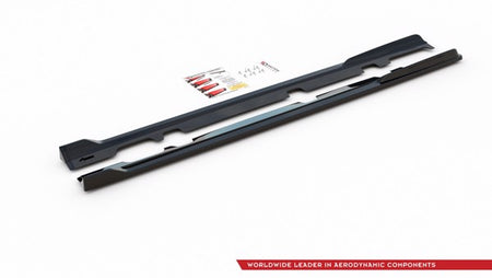 Maxton Side Skirts Diffusers V.3 Ford Fiesta Mk8 St / St-Line - Gloss Black
