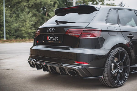 Maxton Rear Valance V.2 Audi RS3 8V Sportback Facelift - Gloss Black