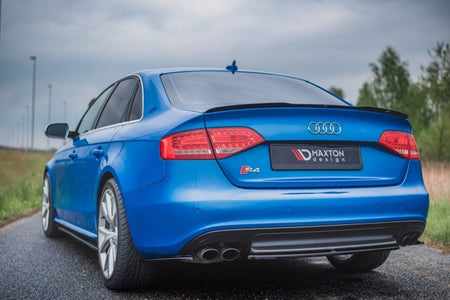 Maxton Spoiler Cap Audi A4 / A4 S-Line B8 / B8 Fl Sedan - Gloss Black