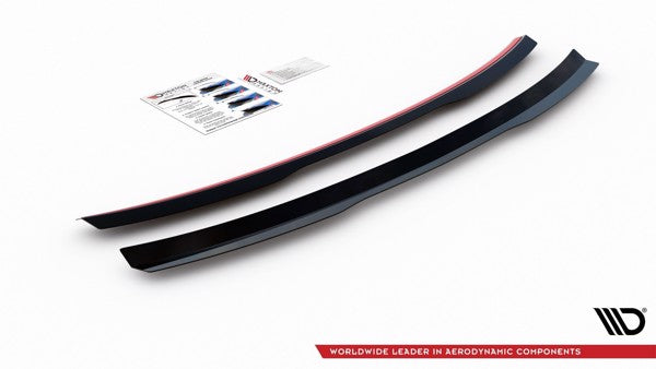 Maxton Spoiler Cap Audi A4 / A4 S-Line B8 / B8 Fl Sedan - Gloss Black