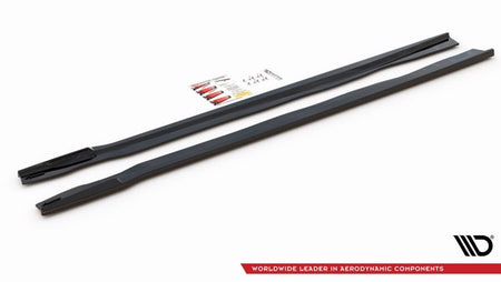 Maxton Side Skirts Diffusers BMW X7 M G07 - Gloss Black