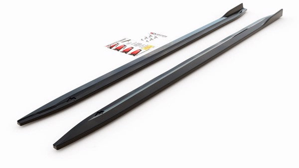 Maxton Side Skirts Diffusers V.1 BMW M4 G82 - Gloss Black