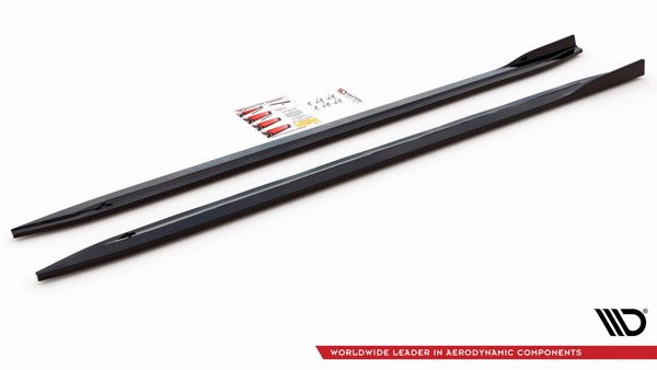 Maxton Side Skirts Diffusers V.1 BMW M4 G82 - Gloss Black