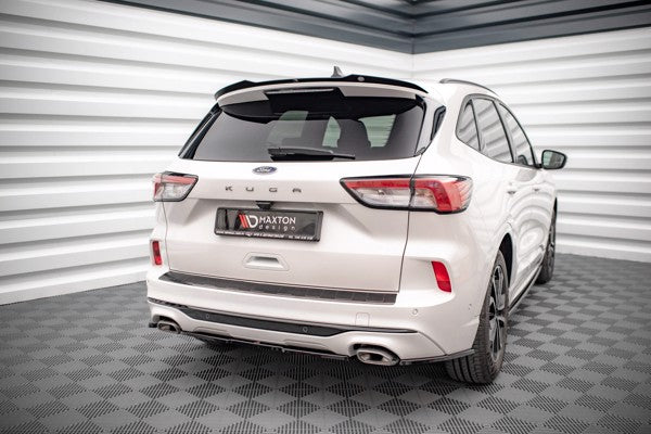 Maxton Central Rear Splitter For Ford Kuga St-Line Mk3 - Gloss Black