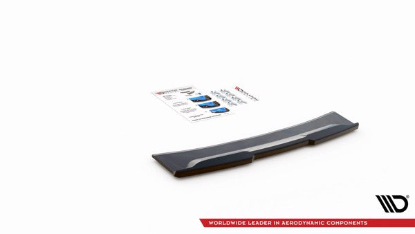 Maxton Central Rear Splitter For Ford Kuga St-Line Mk3 - Gloss Black