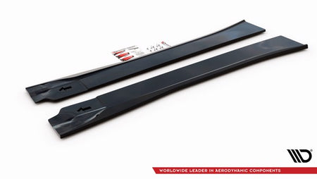 Maxton Side Skirts Diffusers BMW I3 Mk1 Facelift - Gloss Black