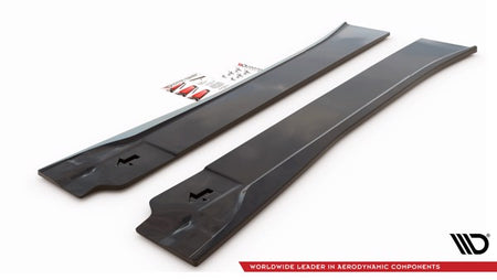 Maxton Side Skirts Diffusers BMW I3 Mk1 Facelift - Gloss Black