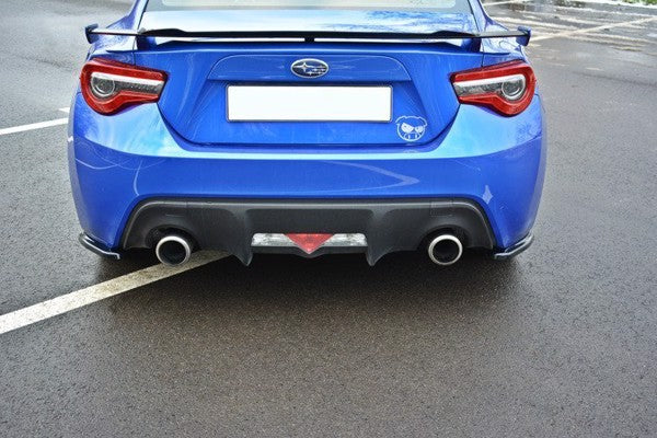 Maxton Rear Side Splitters V.1 Subaru Brz Facelift  - Gloss Black