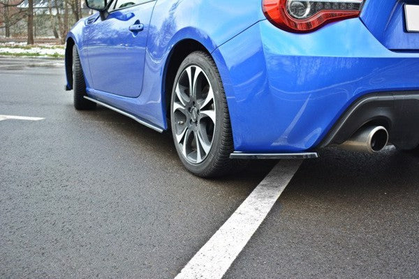 Maxton Rear Side Splitters V.1 Subaru Brz Facelift  - Gloss Black