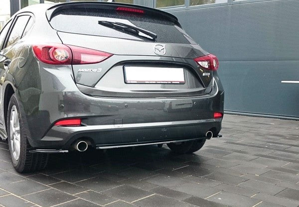 Maxton Rear Side Splitters Mazda 3 Bn (Mk3) Facelift - Gloss Black