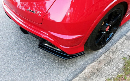 Maxton Rear Side Splitters Honda Civic VIii Type-R Gp - Gloss Black