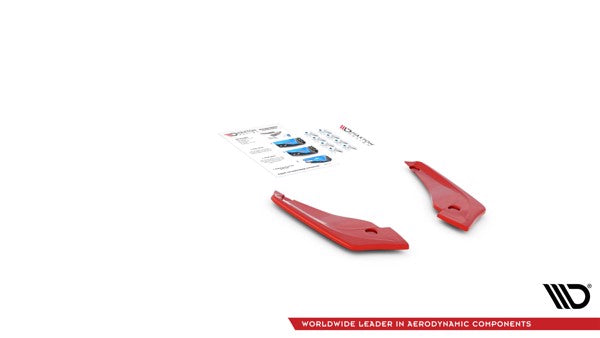 Maxton Rear Side Splitters V.2 Toyota Supra Mk5 - Gloss Black