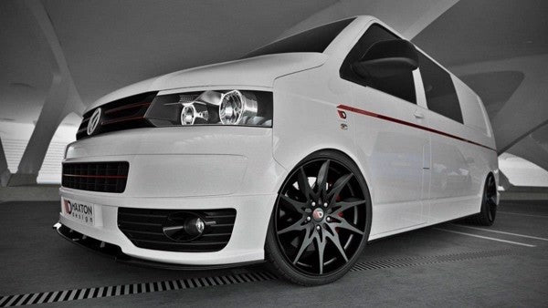 Maxton Front Splitter VW T5 Sportline - Gloss Black
