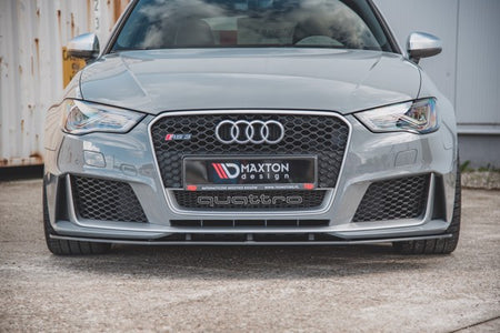 Maxton Racing Durability Front Splitter Audi RS3 8V Sportback - Black
