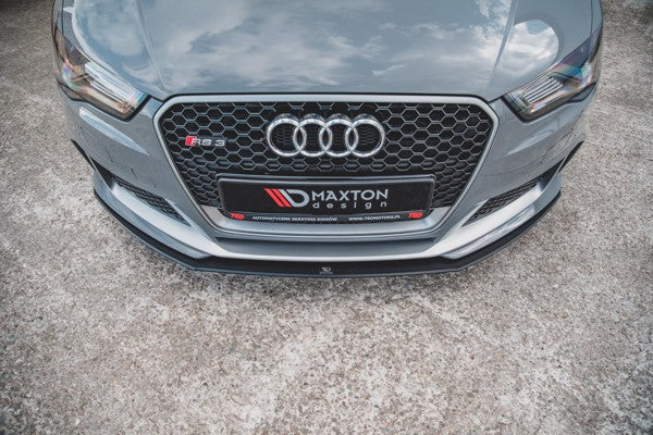 Maxton Racing Durability Front Splitter Audi RS3 8V Sportback - Black