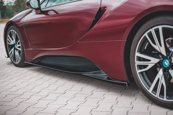 Maxton Side Skirts Diffusers BMW I8 - Gloss Black