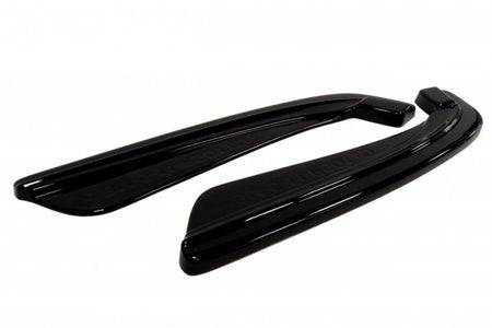 Maxton Rear Side Splitters For BMW 5 F11 M-Pack (Fits Two Single Exhaust Ends) - Gloss Black