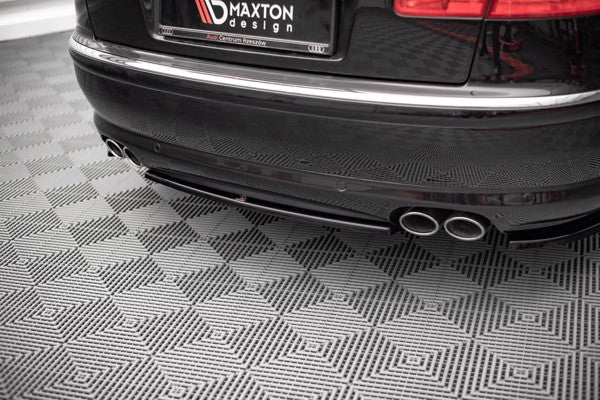 Maxton Central Rear Splitter For Audi S8 D3 - Gloss Black