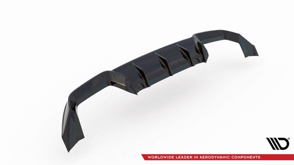 Maxton Rear Valance Volkswagen Golf R Mk7 - Gloss Black