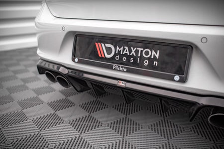 Maxton Rear Valance Volkswagen Golf R Mk7 - Gloss Black