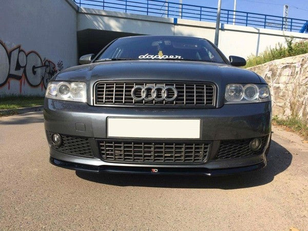 Maxton Front Splitter V.1 Audi A4 S-Line B6  - Gloss Black
