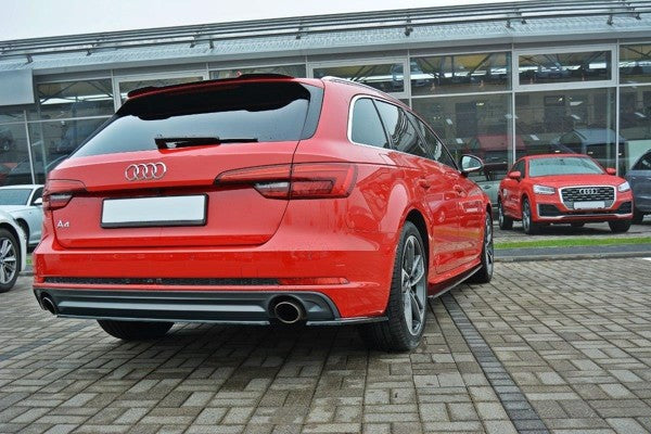 Maxton Rear Side Splitters Audi A4 B9 S-Line - Gloss Black