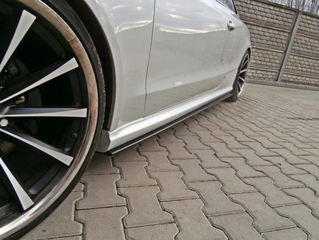Maxton Side Skirts Diffusers Audi RS5 8T / 8T Fl  - Gloss Black