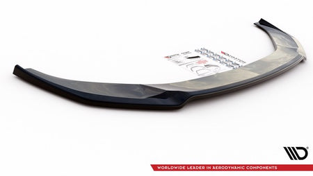 Maxton Front Splitter V.1 Audi A6 S-Line / S6 C8  - Gloss Black