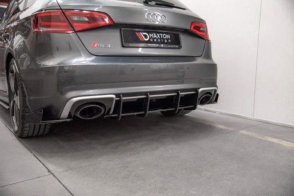 Maxton Racing Durability Rear Diffuser V.1 Audi RS3 8V Sportback - Black