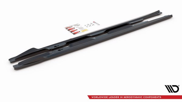 Maxton Side Skirts Diffusers Lexus Is F Mk2 - Gloss Black