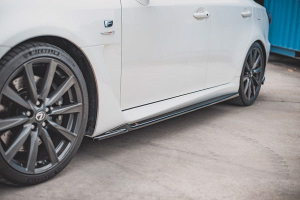 Maxton Side Skirts Diffusers Lexus Is F Mk2 - Gloss Black