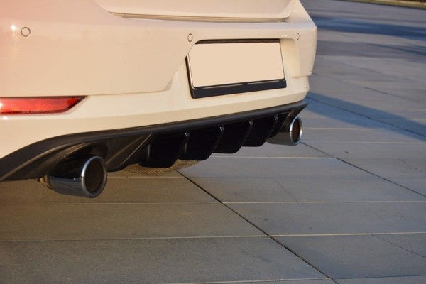 Maxton Rear Valance VW Golf VIi Gti Facelift - Gloss Black