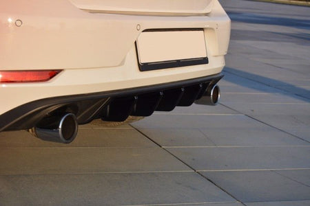 Maxton Rear Valance VW Golf VIi Gti Facelift - Gloss Black