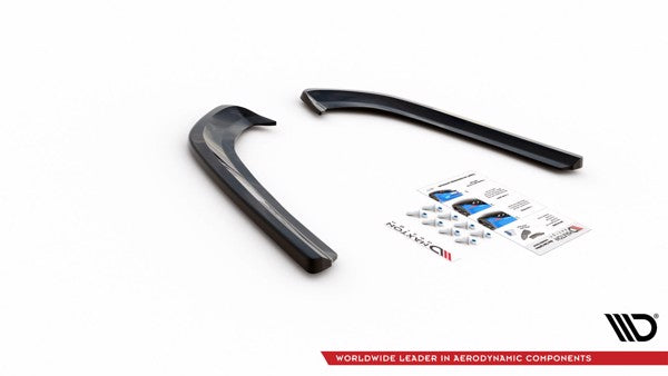 Maxton Rear Side Splitters Ford Mondeo Mk5 - Gloss Black