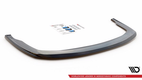 Maxton Central Rear Splitter For Honda Civic Tourer Mk9 - Gloss Black