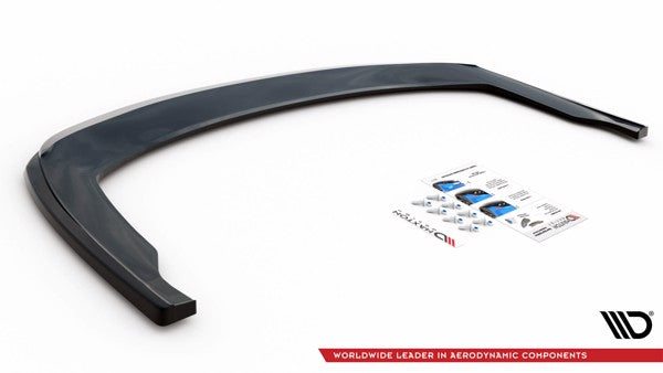 Maxton Central Rear Splitter For Honda Civic Tourer Mk9 - Gloss Black