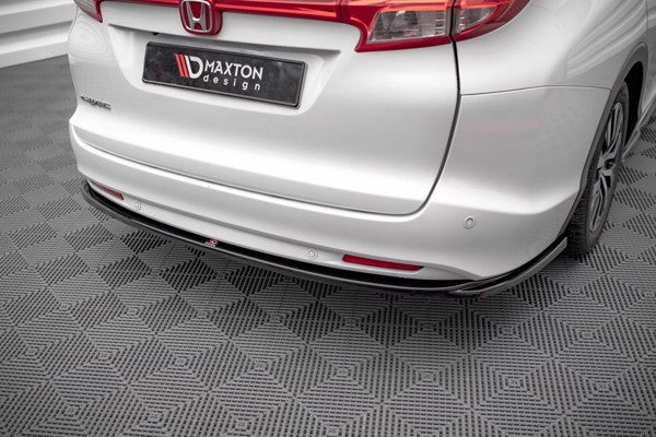 Maxton Central Rear Splitter For Honda Civic Tourer Mk9 - Gloss Black