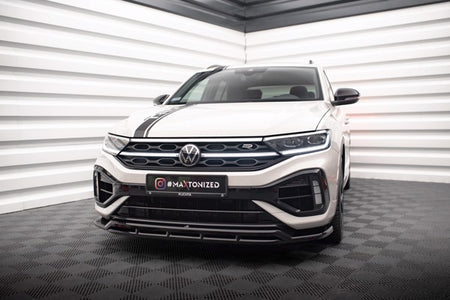 Maxton Front Splitter V.1 Volkswagen T-Roc R Mk1 Facelift - Gloss Black