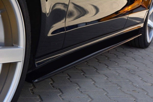 Maxton Side Skirts Diffusers Mercedes Cls C218 Amg Line - Gloss Black
