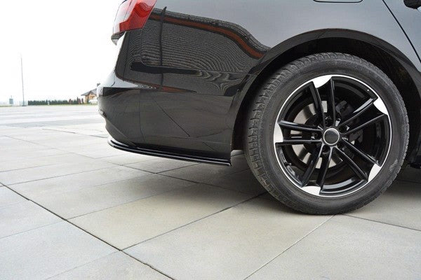 Maxton Rear Side Splitters Audi A6 C7 Avant - Gloss Black
