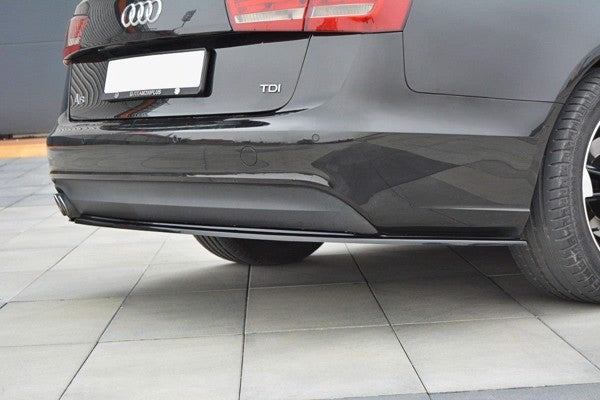 Maxton Rear Side Splitters Audi A6 C7 Avant - Gloss Black