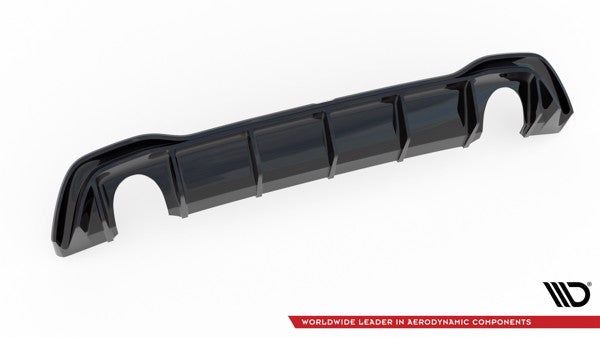 Maxton Rear Valance VW Golf 8 (Gti Look) - Gloss Black