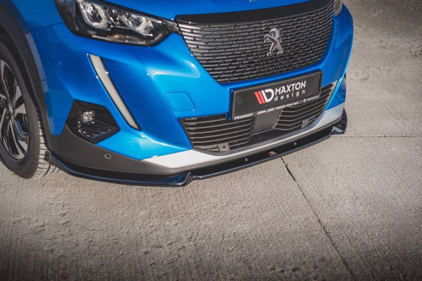 Maxton Front Splitter V.1 Peugeot 2008 Mk2 - Gloss Black